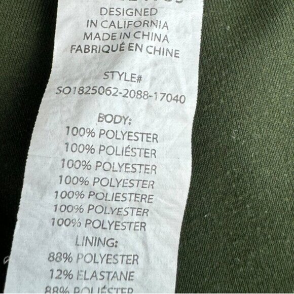 Fabletics 2 in 1 Maggie Floral Pull On Elastic Waist Zip Pockets Shorts US M - Picture 11 of 11